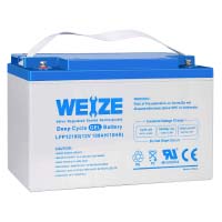 Weize 12V 100AH Pure Gel Deep Cycle Rechargeable Battery