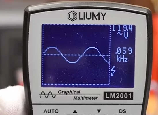 Sine wave test of Bluetti AC180